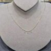 Drilled Diamond Necklace，18K Solid Gold Diamond Necklace，Dainty Diamond Necklace for Women，Bridal Necklace Gold，Gift For Her