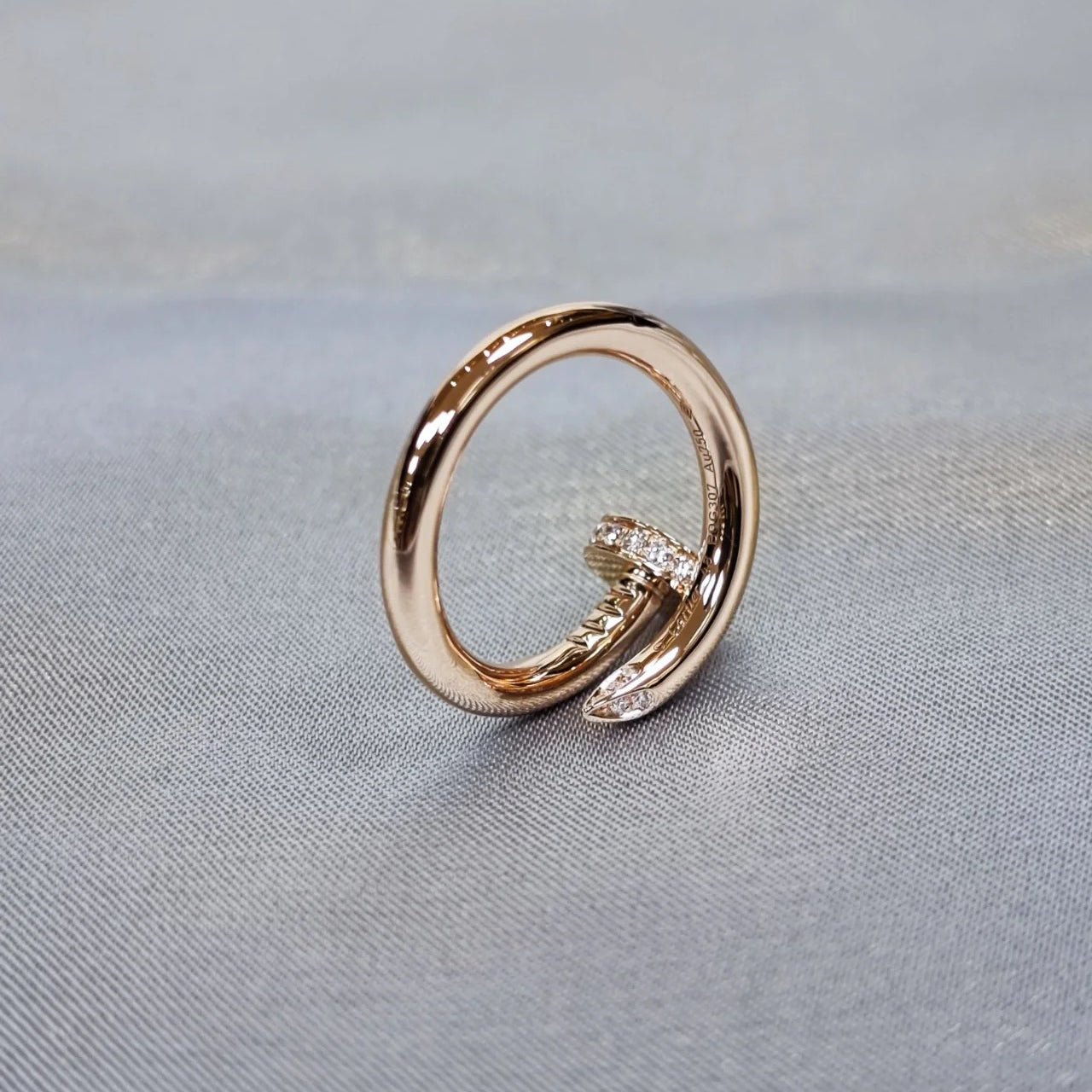 Luxury Collection 18K Gold Diamond Nail Ring