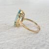 image_04a26192-697d-40a3-83c1-16ad405475b6-1 14K Solid Gold Marquise Santa Maria Blue Aquamarine Engagement Ring & VS Diamond Ring 14K Promise Ring Vintage Diamond Aquamarine Ring
