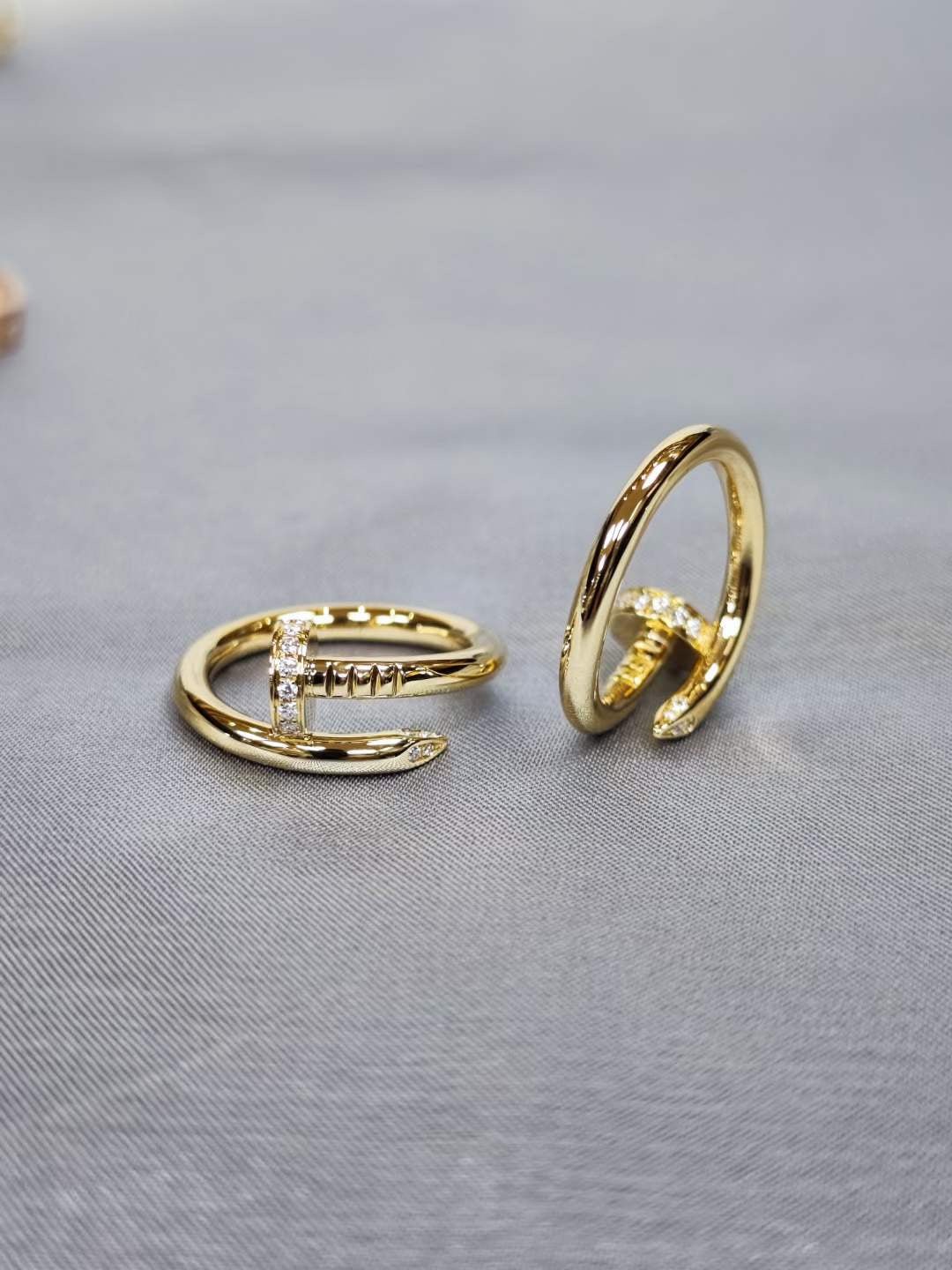Luxury Collection 18K Gold Diamond Nail Ring