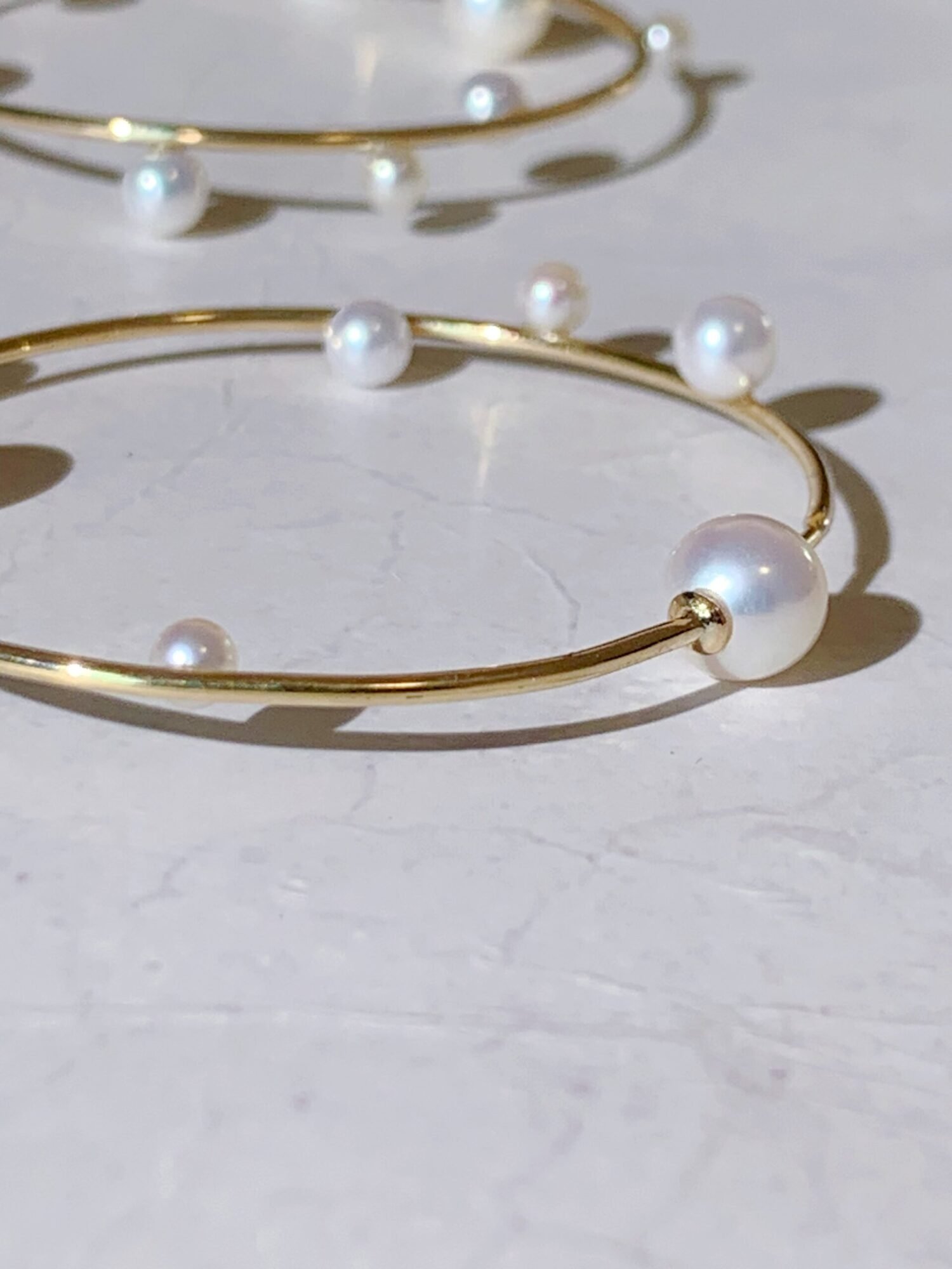 image_0f355071-4a31-4388-9ed7-36c35c3822bf-2 Akoya Pearl Earrings ,Solid Gold Oversized Hoop Earrings, Large Gold Hoop Earrings, Gift for Her