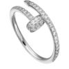14K Solid Gold Nail Ring Full Diamonds