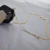 18K Gold Diamond large smile necklace