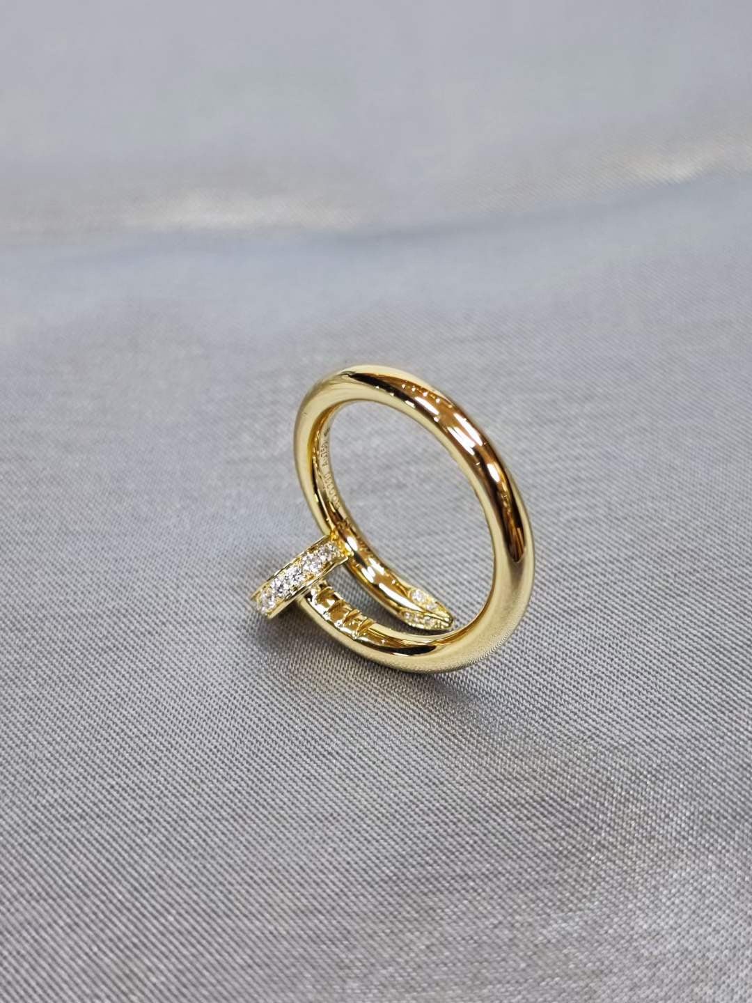 Luxury Collection 18K Gold Diamond Nail Ring