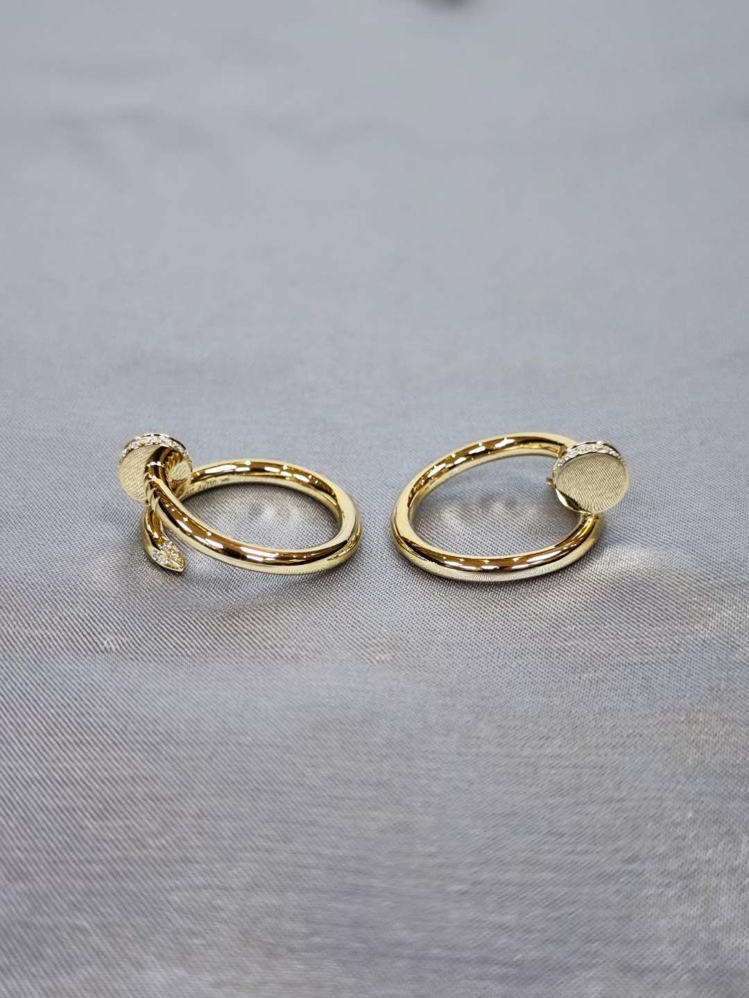 Luxury Collection 18K Gold Diamond Nail Ring