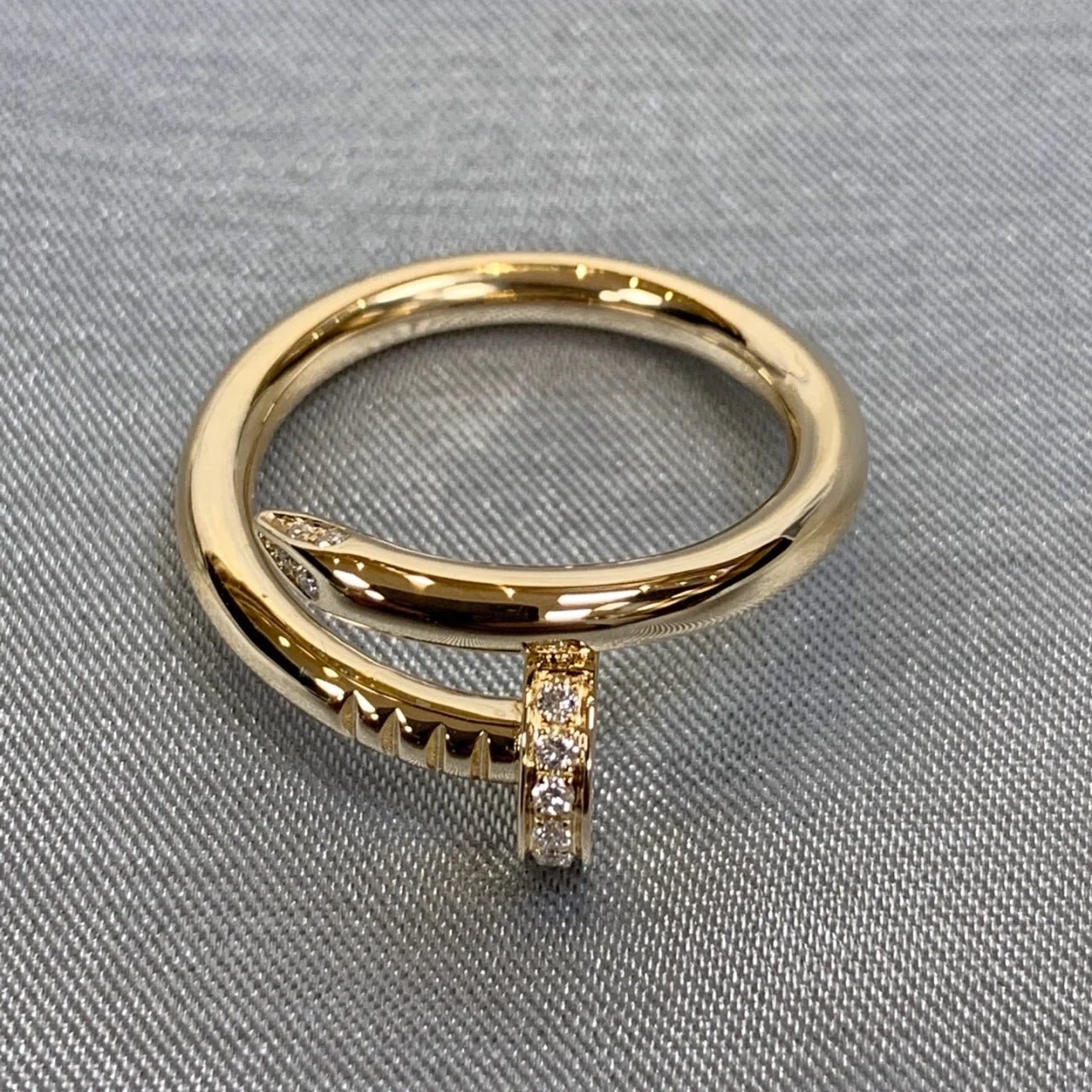 Luxury Collection 18K Gold Diamond Nail Ring