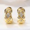 18K Gold Diamond Earrings