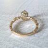 18K Gold Aquamarine Diamond Ring