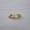 Luxury Collection 18K Gold Diamond Nail Ring
