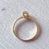 Moissanite engagement ring 14K Solid gold engagement ring Vintage engagement ring Round diamond twisted ring Anniversary promise ring