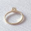 Moissanite engagement ring 14K Solid gold engagement ring Vintage engagement ring Round diamond twisted ring Anniversary promise ring