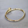 M/18K Bold Gold Nail Bangle
