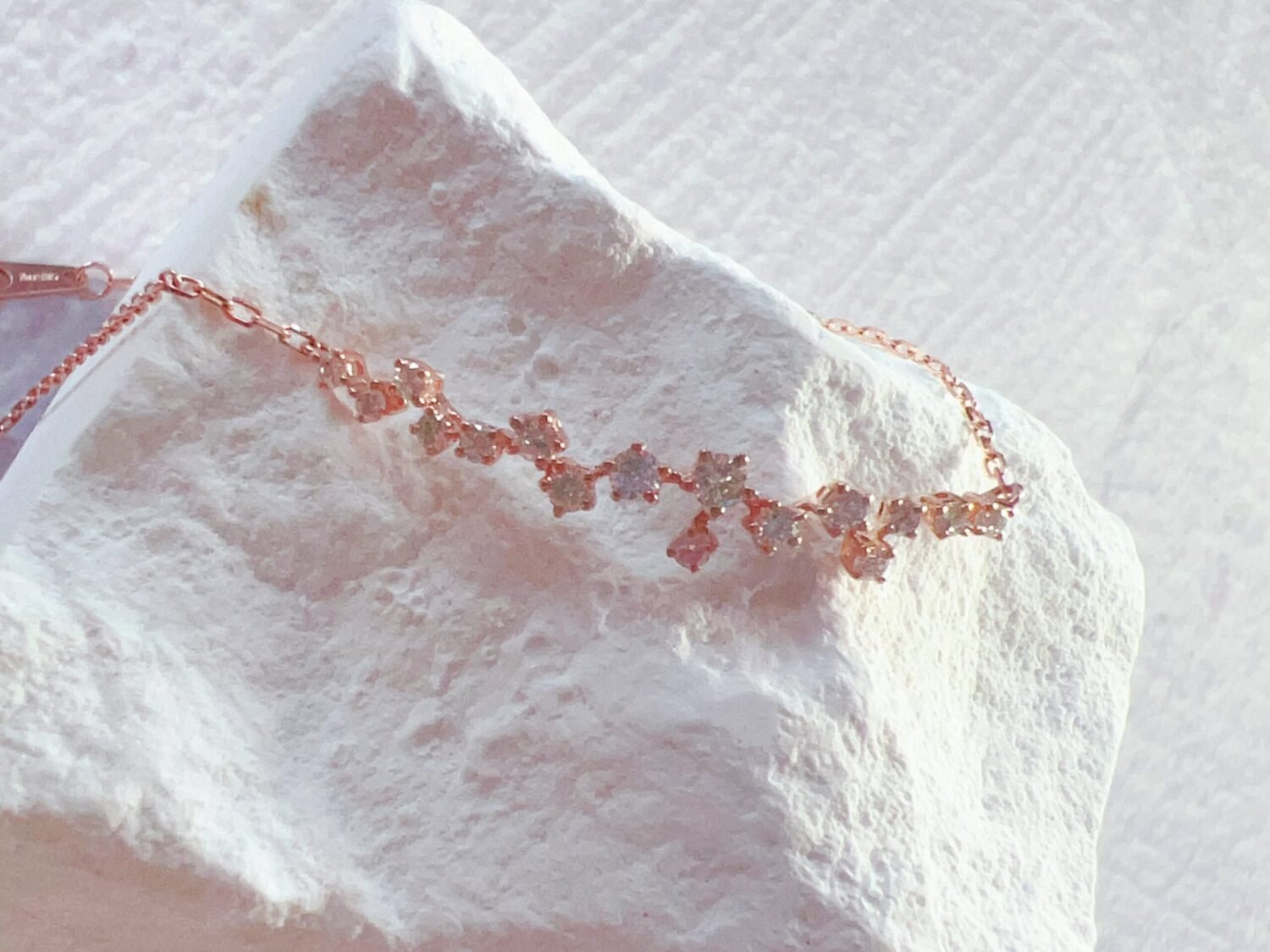 image_5209e7bf-64b8-4a81-b099-268009dafb34-1 18K Solid Gold Natural Diamond Constellation Bracelet | Delicate Diamond Cluster Bracelet