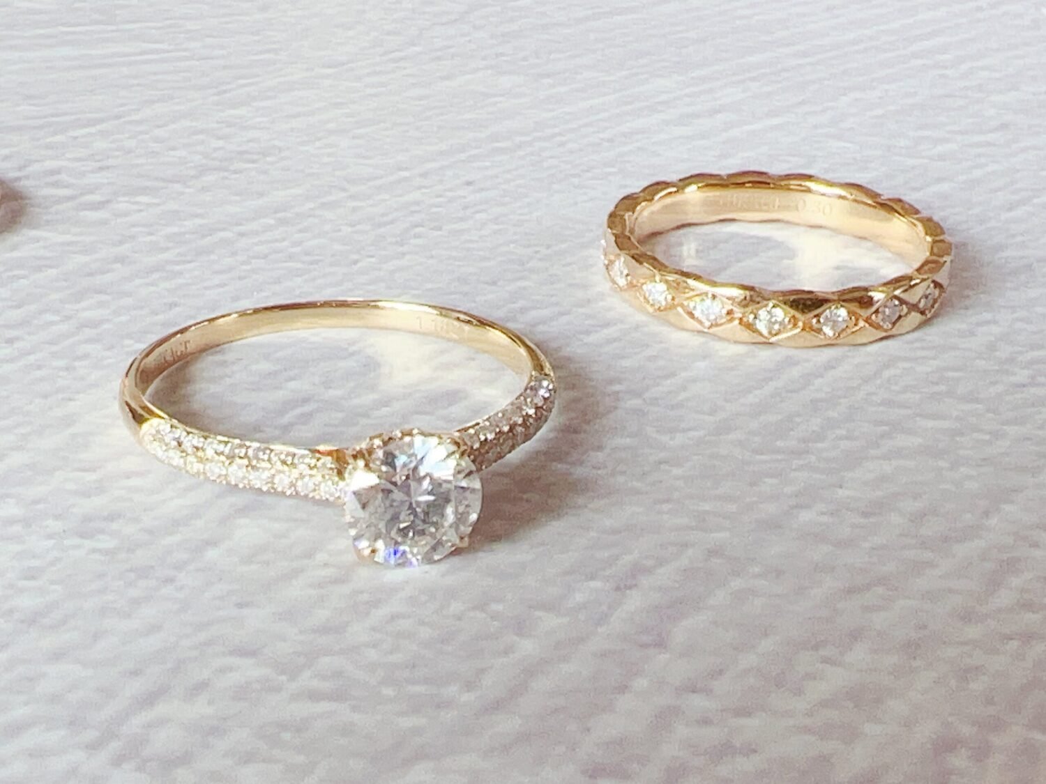 Moissanite engagement ring 14K Solid gold engagement ring Vintage engagement ring Round diamond twisted ring Anniversary promise ring