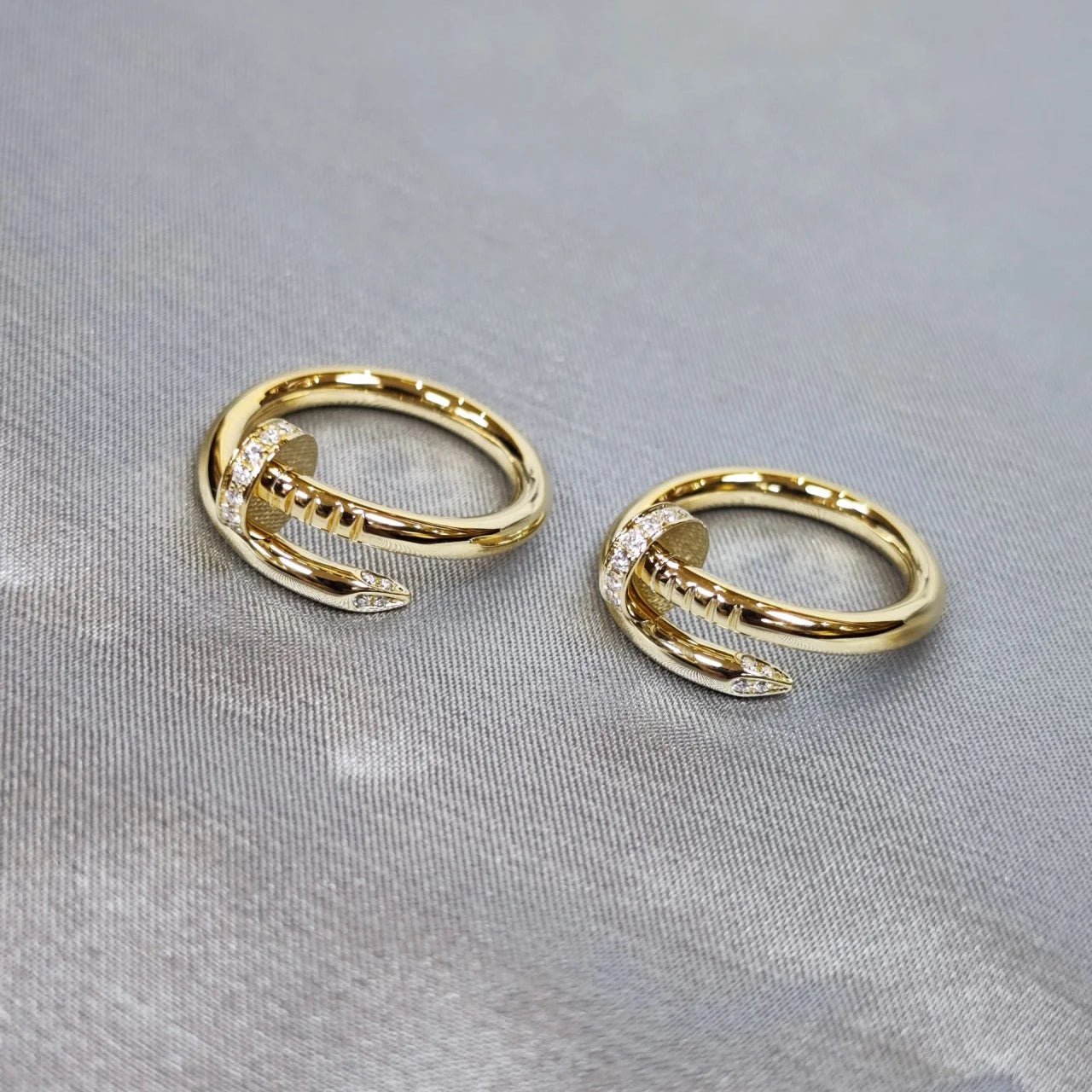 Luxury Collection 18K Gold Diamond Nail Ring
