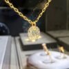 Single Diamond Floating necklace, Natural Diamond necklace, single drill diamond necklace for women, 0.13ct Diamond necklace pendant.