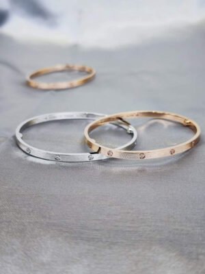 image_7aa6ed48-c10b-40e3-8508-42ccc5831811-1 18K Diamond Bangle,LOVE BRACELET, SMALL MODEL, 10 DIAMONDS