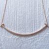 18K Gold Diamond large smile necklace