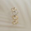 14k Gold Diamond T Ring, Open Cuff Ring, Open T Ring, T Wire Ring, T Bar Ring, Geometric Ring, Gold Stacking Ring, Mother‘s Day Gift