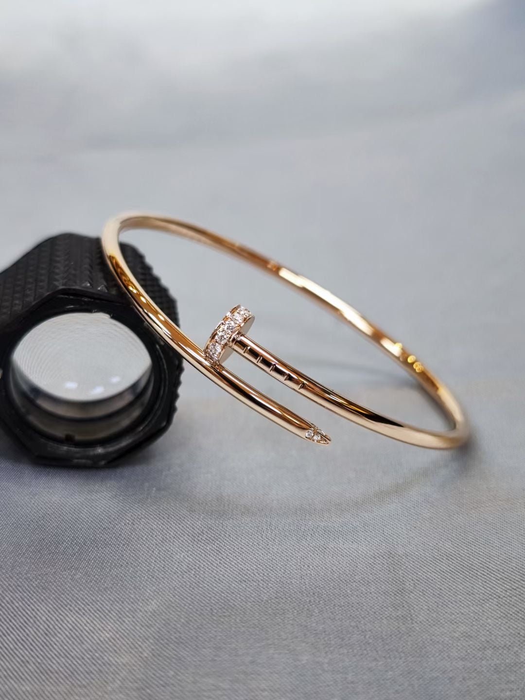 Small/18K Solid Gold Nail Bracelet – Hikage Jewelry