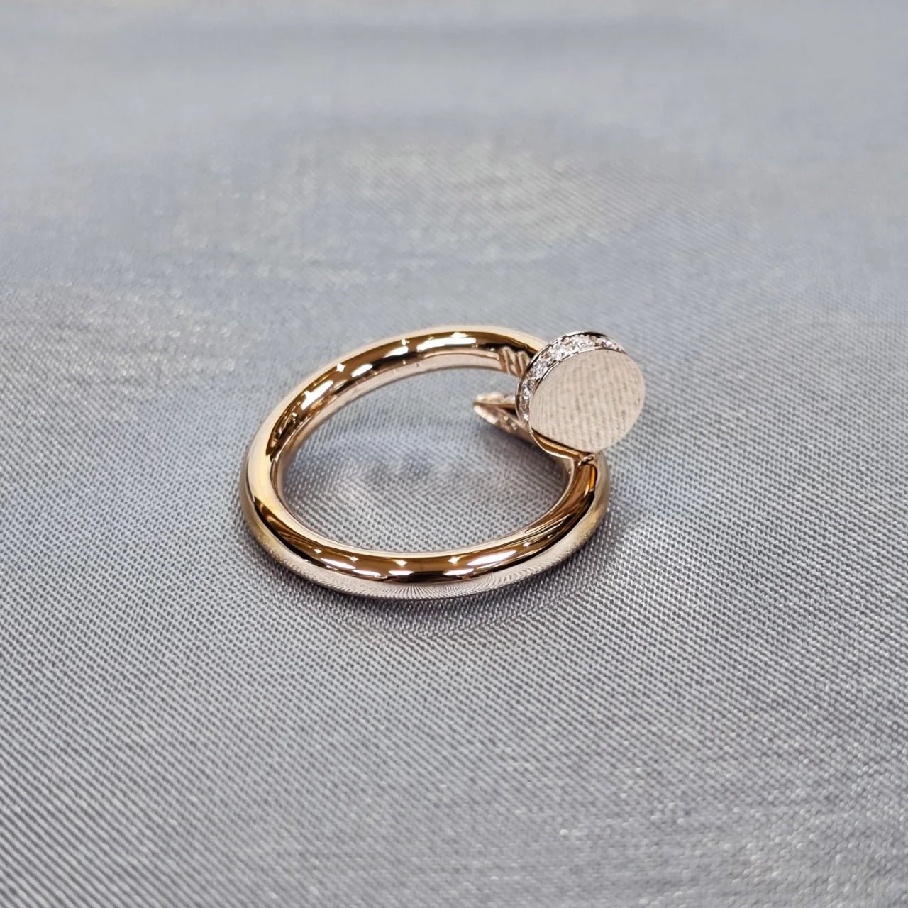 Luxury Collection 18K Gold Diamond Nail Ring