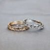 14k Solid Gold Wedding Band 3mm CoCo 18Kt Wedding Ring Solid Gold Men’s Women‘s Wedding Ring Thin Promise Ring Free Laser Entgrave