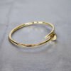 M/18K Bold Gold Nail Bangle