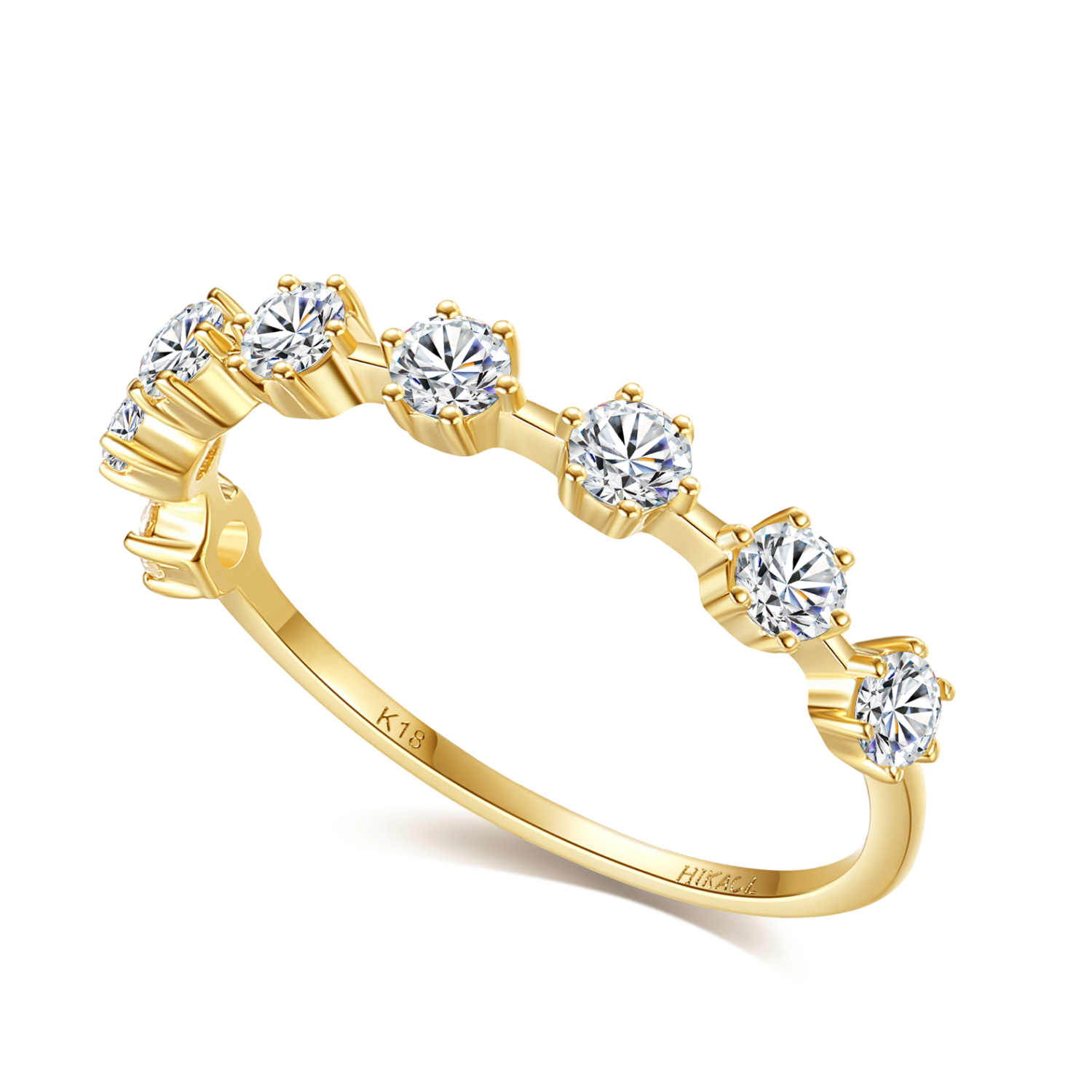 image_d68cb3c8-da91-49b6-bac6-e6edc02657bd-1 18K Half Eternity Diamond Ring