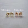 18K  gold diamond stud earrings