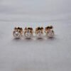 18K  gold diamond stud earrings