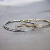M/18K Bold Gold Nail Bangle