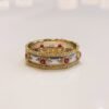image_f357df5f-09cd-469a-b278-a41297889604-1 18K Solid Gold wedding band engagement Ruby Ring vintage Diamond engagement ring Vintage Ruby Ring For Woman