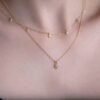 Marquise Lab GrownDiamond Necklace,18K gold