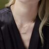 Marquise Lab GrownDiamond Necklace,18K gold