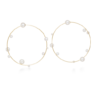 微信图片_20240901225032 Akoya Pearl Earrings ,Solid Gold Oversized Hoop Earrings, Large Gold Hoop Earrings, Gift for Her