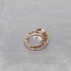 Unisex Diamond Snake Septum Piercing, 14K Solid Gold Diamond Snake Daith Piercing, Snake Daith Clicker, Gold Snake Clicker Nose Piercing