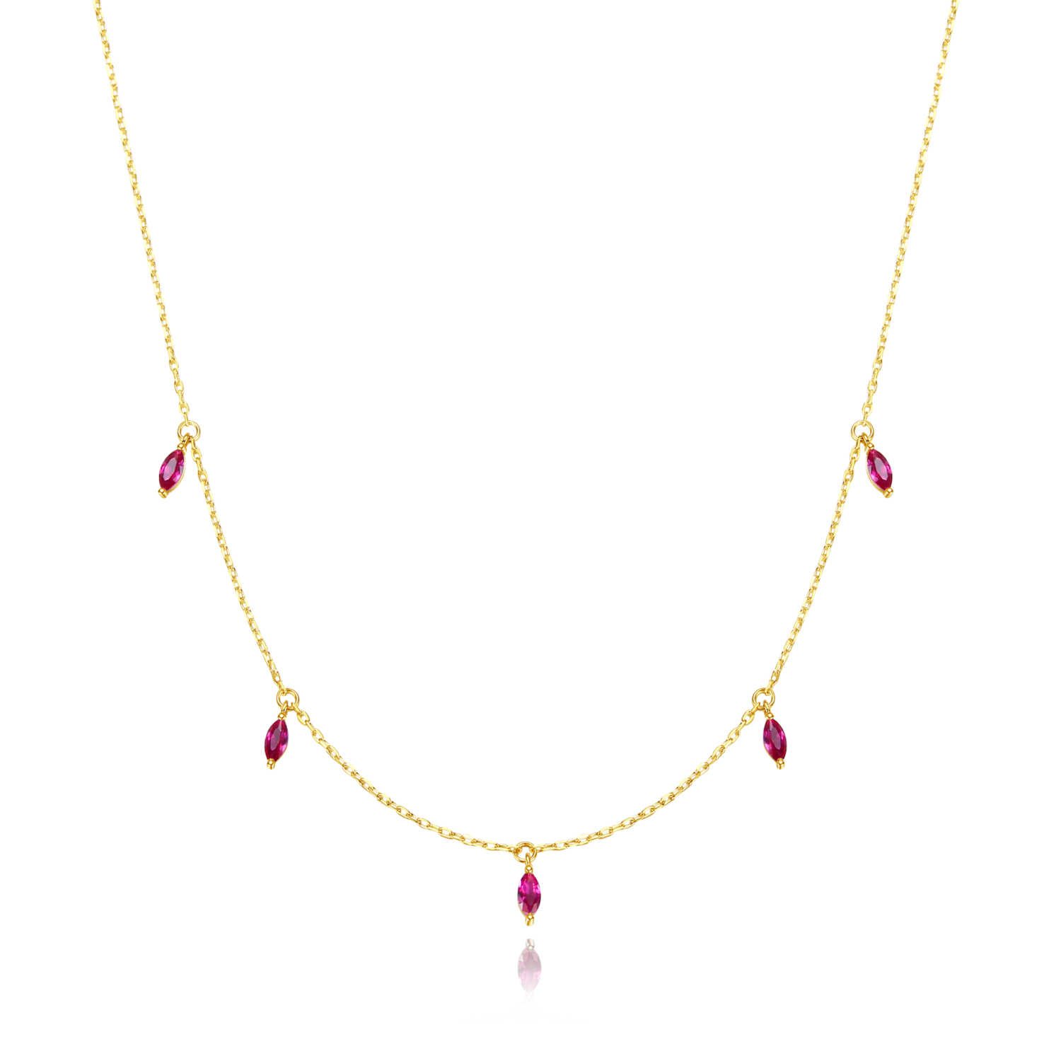 微信图片_20240901193729 Ruby Necklace, Ruby Necklace 14K Gold, marquise necklace, July Birthstone