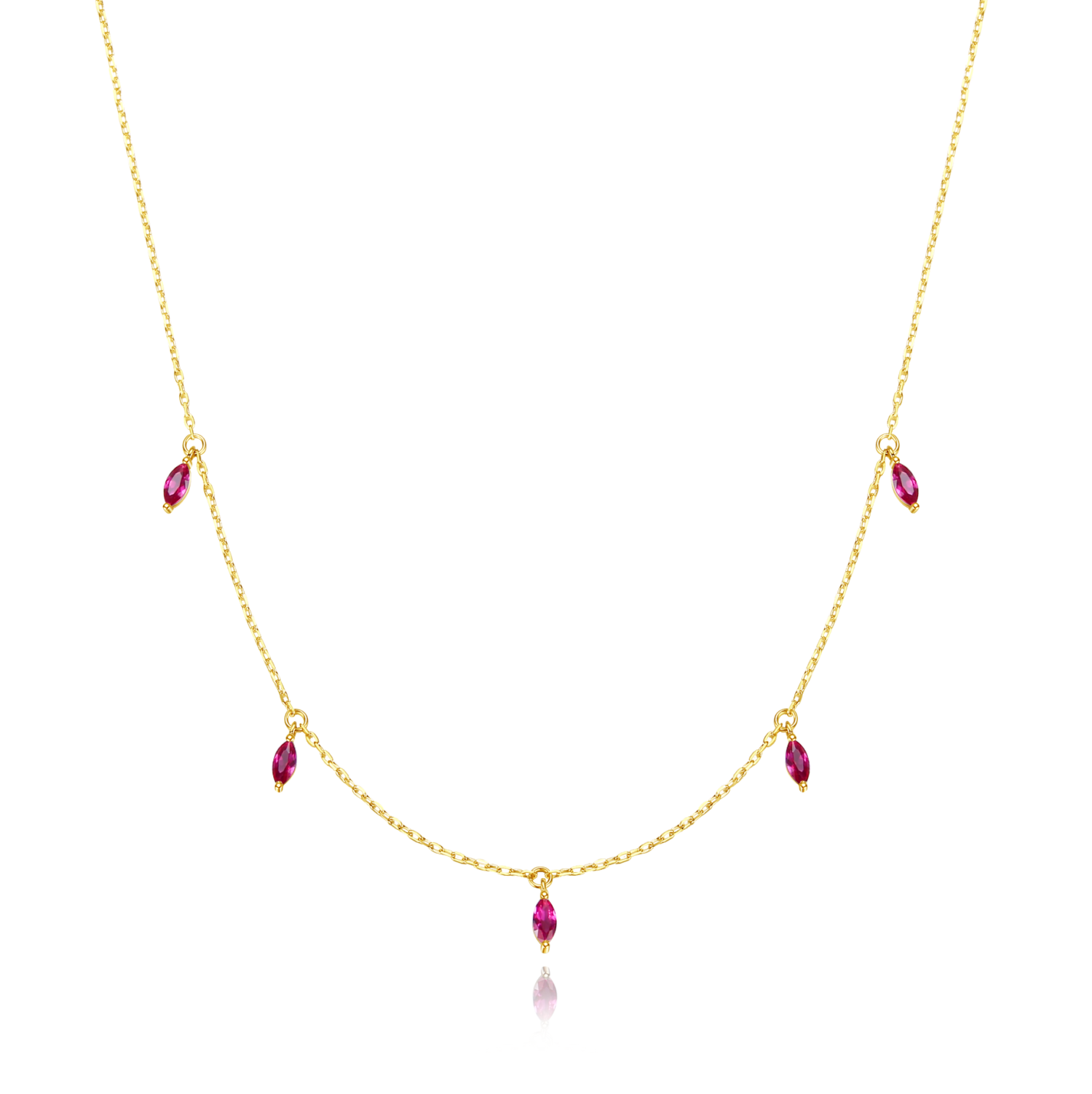 微信图片_20240901193729 Ruby Necklace, Ruby Necklace 14K Gold, marquise necklace, July Birthstone