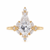 Celestial Kite-Cut Diamond Ring in Gold