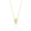 18K Gold Chandelier Sway Diamond Necklace