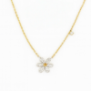 img_9381 18K Gold Natural Diamond Daisy Necklace | Delicate Floral Pendant