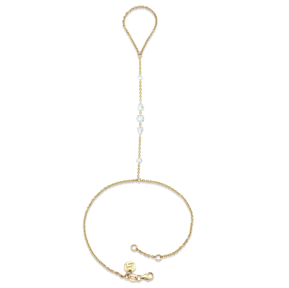 Eau de Rose Cut Diamond Hand Chain