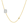 Diamond Asymmetrical Initial Necklace