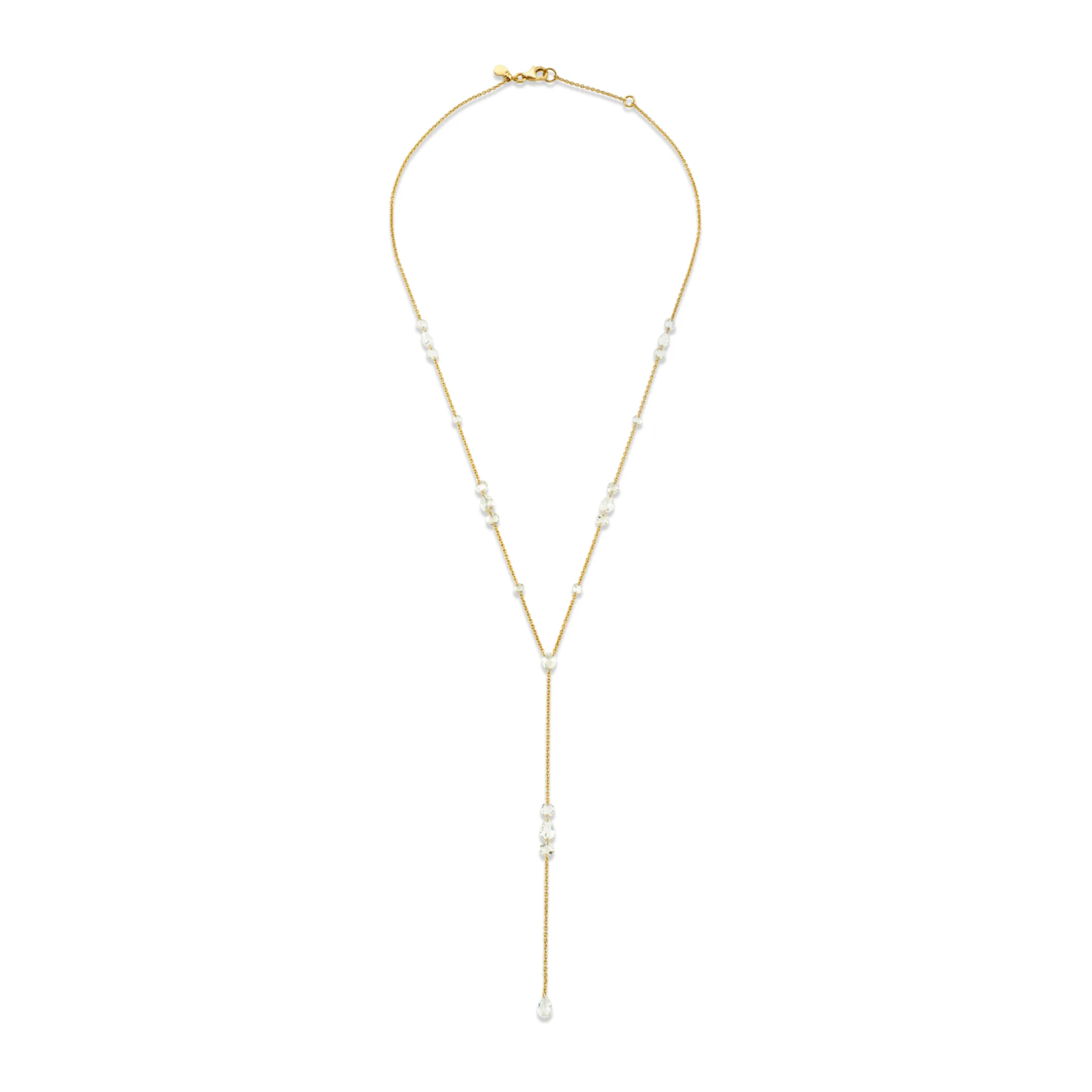 img_9803 18K Gold Y-Shaped Necklace with Brilliant Diamonds