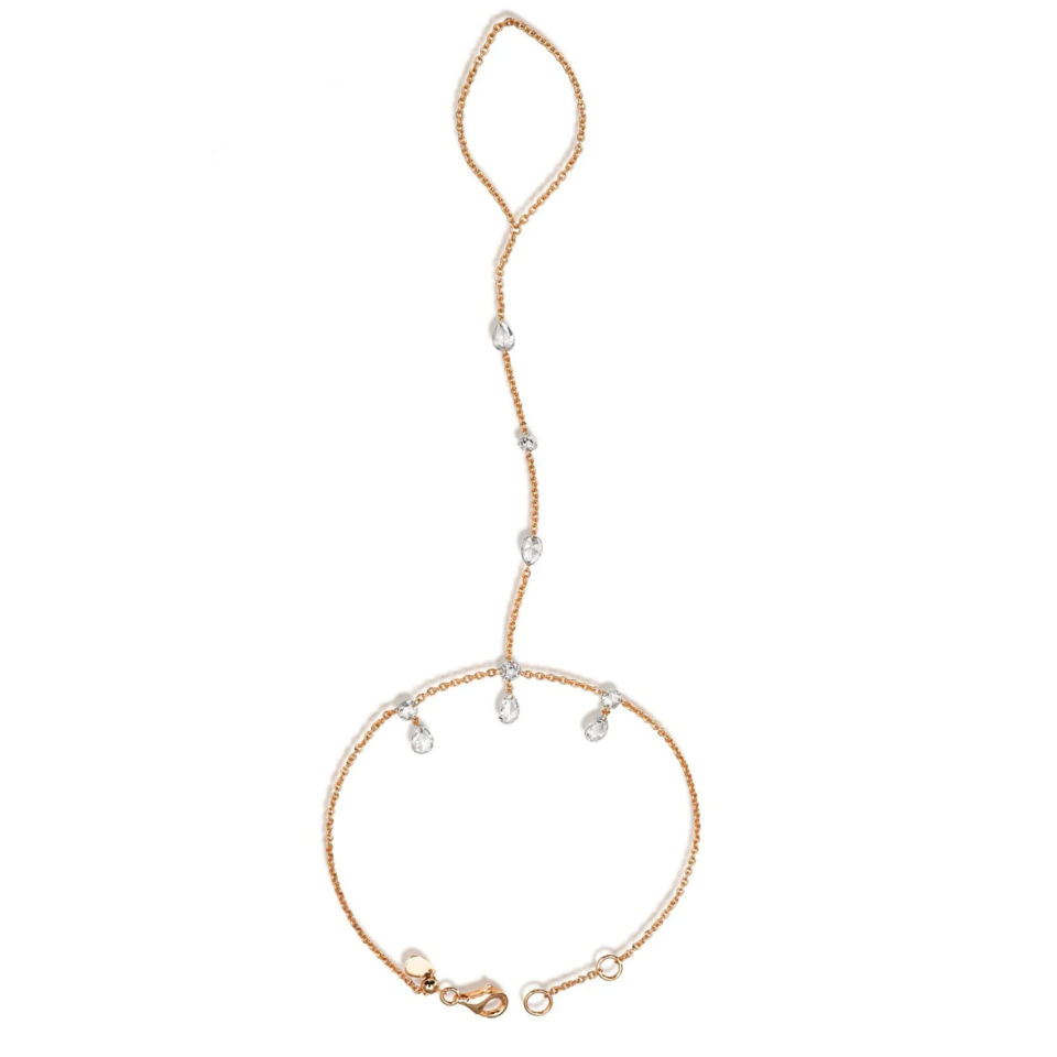 Rose cut Diamond Gaia Hand Chain