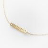 Diamond Bar Pendant on Dainty Chain Bracelet