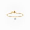 Danaé chain ring with one diamond