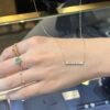1c8d369c7cedc205ed0094aebd436264 18K Solid Gold Baguette-Cut Lab Grown Diamond Bar Necklace | Minimalist Long Pendant