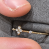 17a2b581-ce35-4ae7-ab61-14b9e8bda27f 18K Gold Diamond Clover Ultra-Thin Ring