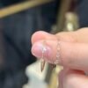 6583 18K Gold Diamond Clover Ultra-Thin Ring